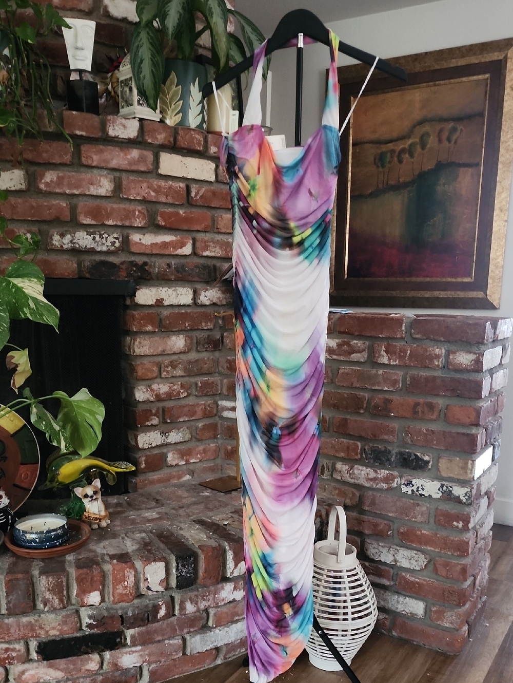 Anthropologie AFRM Indina Ruched Maxi Dress - Picture 3 of 8